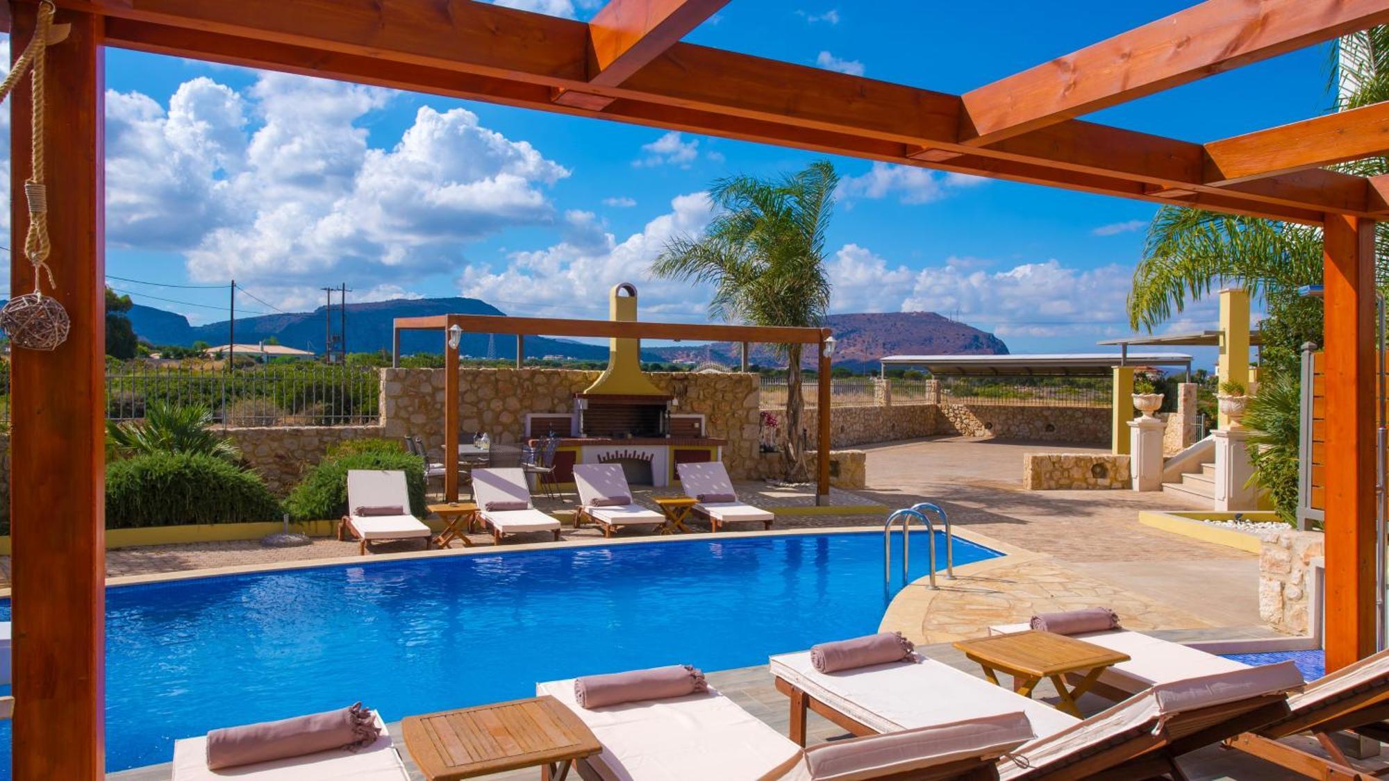 Sunshine Villa With Private Pool By Estia แอร์ซอนิสซอส ภายนอก รูปภาพ